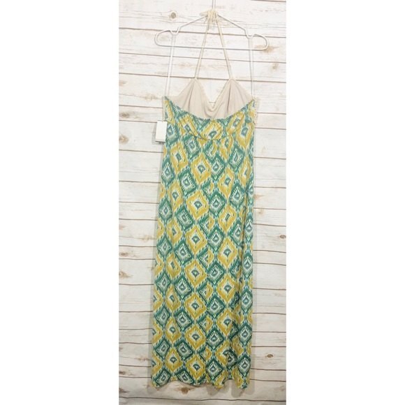 Grass collection halter back cable knit front maxi size L - Picture 4 of 5